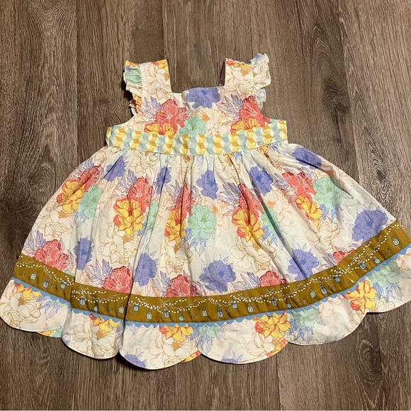 Matilda Jane Girls Field of Firefly’s Floral Spring / Summer Dress 2T - Picture 3 of 11